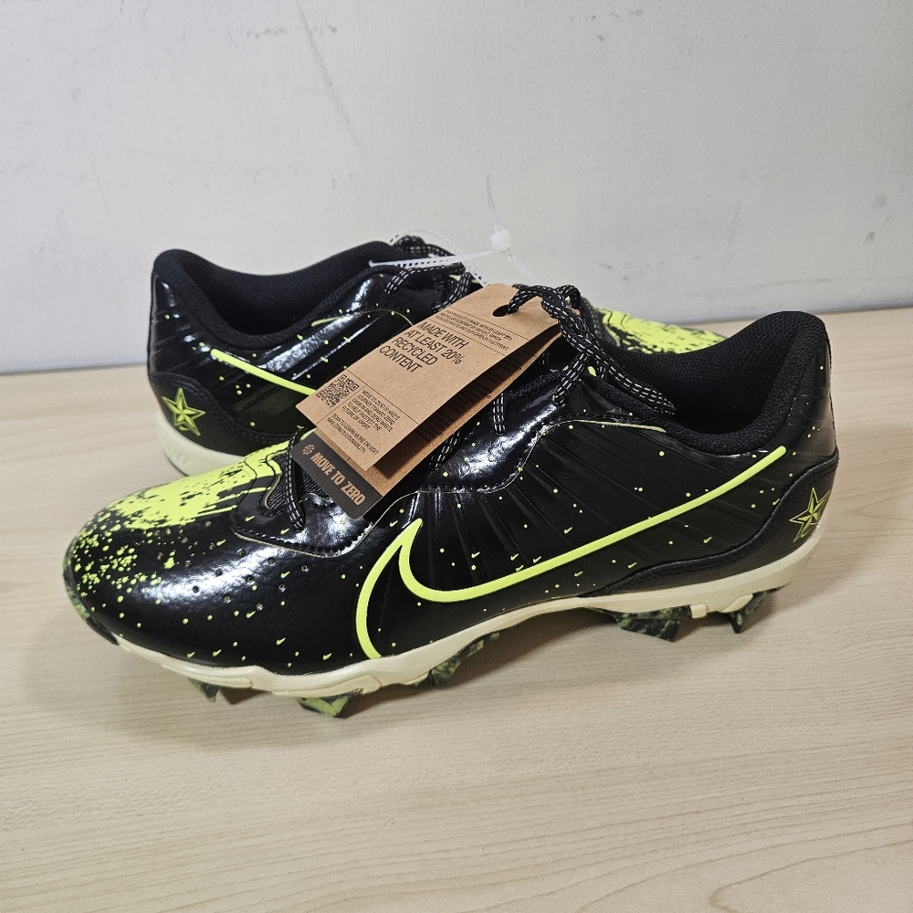NWOB Nike Alpha Huarache 4 Baseball Cleat Keystone 4 Black Size 10 FV6098-001
